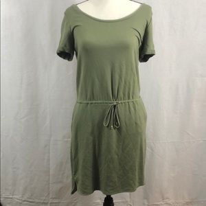 Green WHBM Comfy Dress w/ Cutout Back
